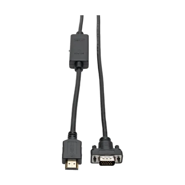 HDMI to VGA Active Adapter Cable (HDMI to Low-Profile HD15 M/M), 3 ft. (0.9 m)