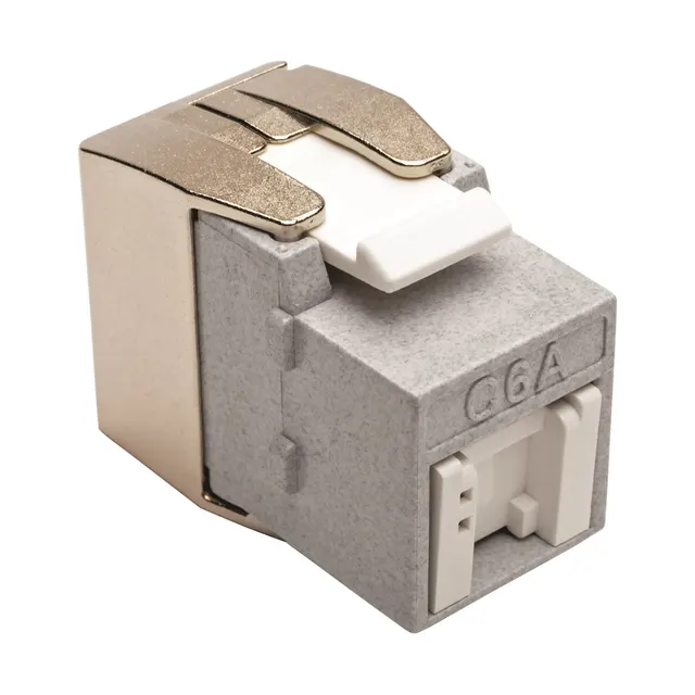 CAT6A TOOLLESS KEYSTO NE JACK/, nieekranowane (szare)