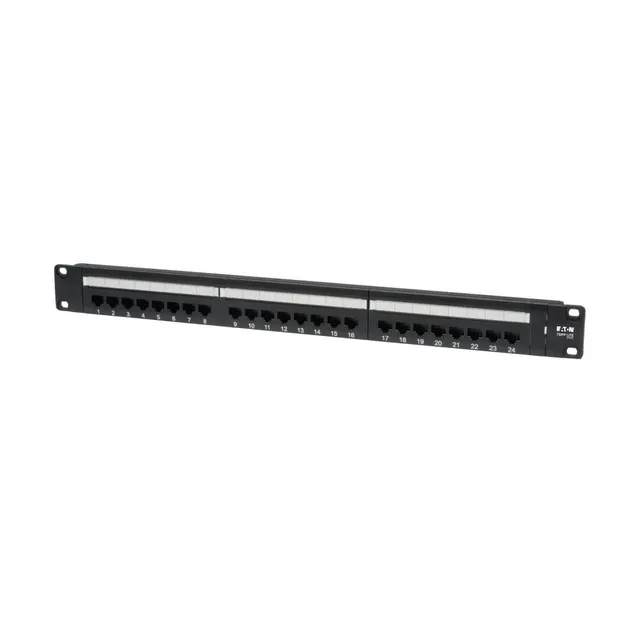 24-PORT 1U CAT6/CAT5 PATCH/PANEL (N252-024)