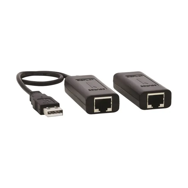 1PT USB OVER CAT5/CAT6 EXT POC/USB 2.0 UP TO 50 M BLACK