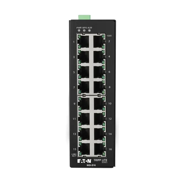 16-PORT LITE MANAGED INDUSTRIA/L GIGABIT ETHERNET SWITCH - 10/1