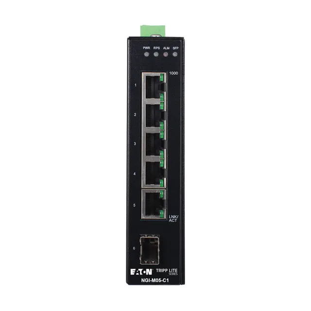 5-PORT MANAGED INDUSTRIAL GIGA/BIT ETHERNET SWITCH - 10/100/100