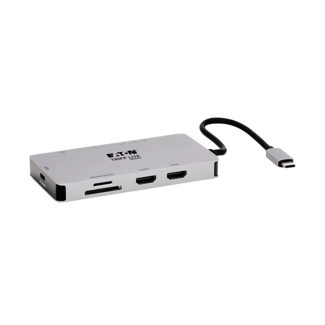 USB-C DOCK DUAL DSPLY 4K HDMI/USB-A HUB GBE MEM CRD 100W PD CH