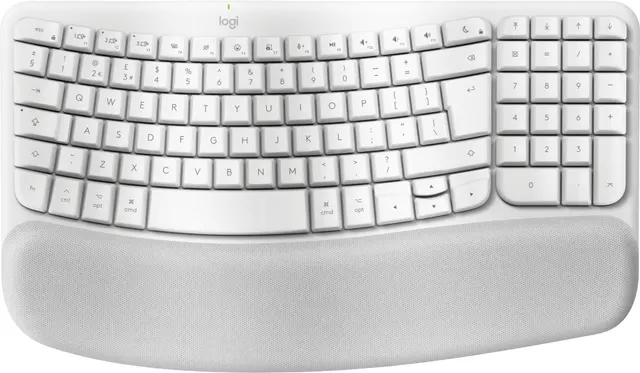 Wave Keys wireless ergonomic keyboard - OFFWHITE - UK - INTNL-973