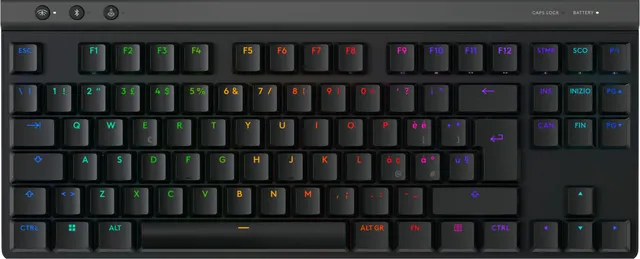 G515 LIGHTSPEED TKL Wireless Gaming Keyboard - BLACK - PAN - EMEA28i-935, czarny, układ nordycki