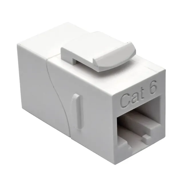 CAT6 STRAIGHT THROUGH COUPLER/, nieekranowany (biały)