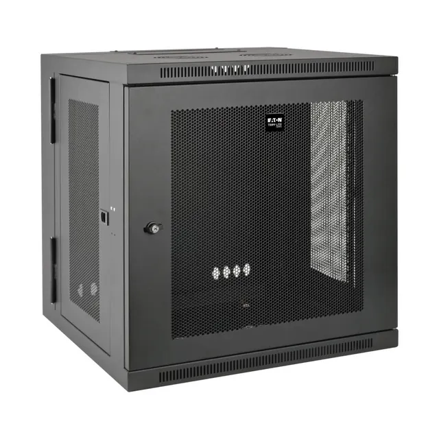 SmartRack 12U UPS-Depth Wall-Mount Small Rack Enclosure, Hinged Back