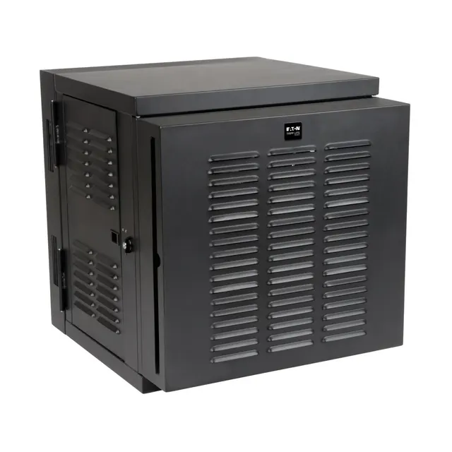 Tripp Lite series SmartRack 12U Switch-Depth Wall-Mount Small Rack Enclosure for Harsh Environments, Hinged Back, 230V