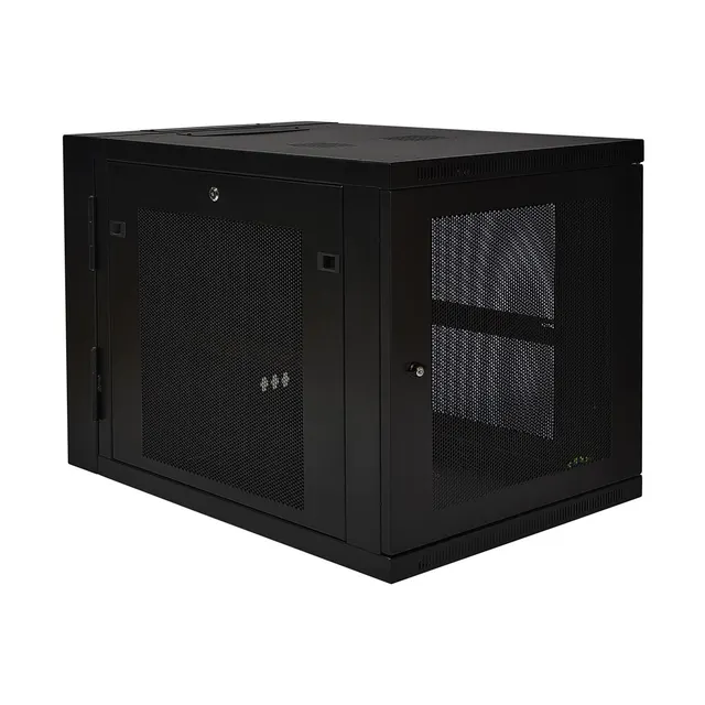 SmartRack 12U Server-Depth Wall-Mount Small Rack Enclosure, Hinged Back