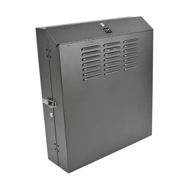 SmartRack 4U Low-Profile Vertical-Mount Switch-Depth Wall-Mount Rack Enclosure Cabinet