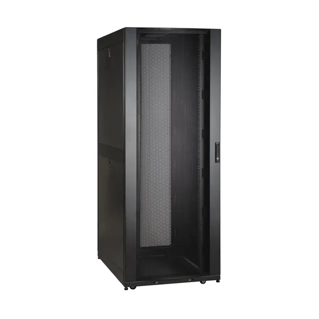 42U SmartRack Wide Standard-Depth Rack Enclosure Cabinet with Two Pre-Installed SRCABLEVRT3, with sides & doors