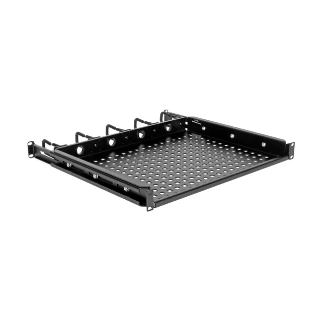 CANTILEVERED STEEL RACK SHELF/1U RACK VENTED 23 KG CAPACITY