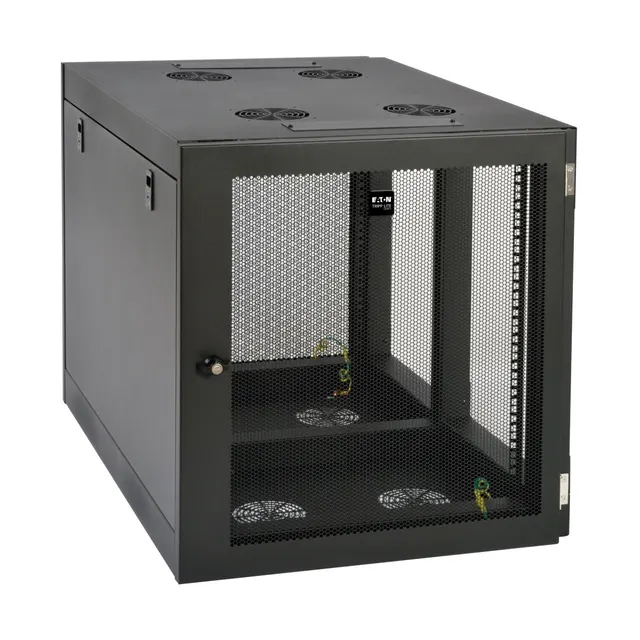 SmartRack 12U Heavy-Duty Low-Profile Server-Depth Side-Mount Wall-Mount Small Rack Enclosure