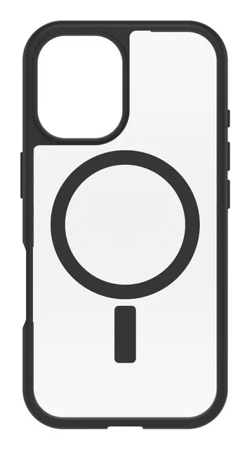 OB REACT MAGSAFE APPLE IPHONE16/BLACK CRYSTAL CLEAR/BLACKPROPACK
