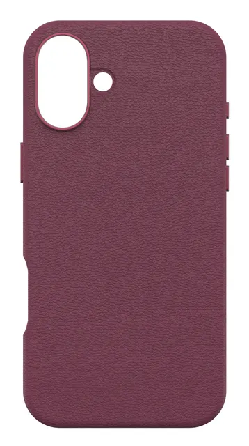 OB SYM CACTUS LEATHER APPLE/IPHONE 16 PLUS MAROON BELLS-RED