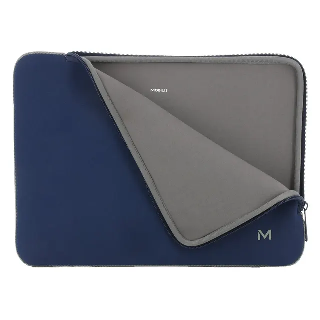 SKIN SLEEVE 14-16IN- NAVY BLUE/AND GREY
