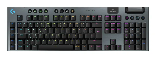 G915 X LIGHTSPEED Low-Profile Wireless Gaming Keyboard - BLACK - US INT'L - EMEA28i-935, czarna, układ US międzynarodowy