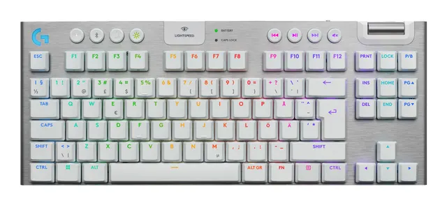 G915 X LIGHTSPEED TKL Low-Profile Wireless Gaming Keyboard - WHITE - PAN - EMEA28i-935