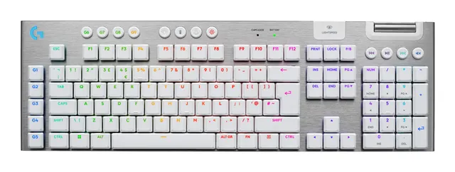 G915 X LIGHTSPEED Low-Profile Wireless Gaming Keyboard - WHITE - UK - EMEA28i-935