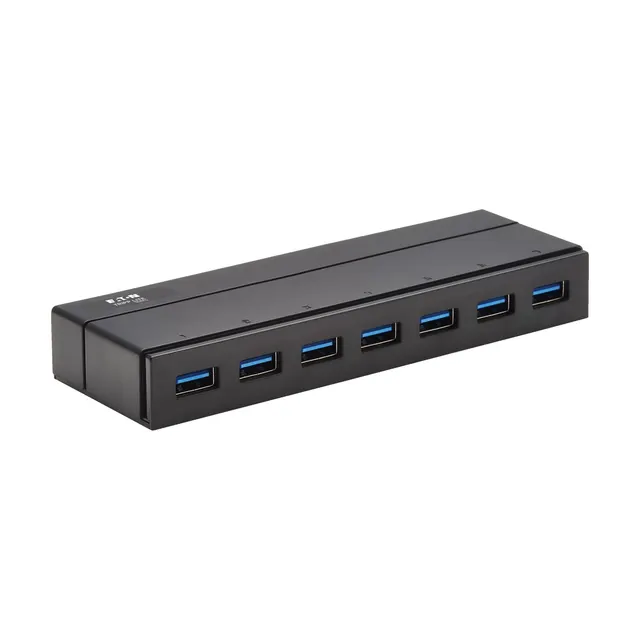 7-PORT USB-A MINI HUB - USB 3.2/GEN 1 INTERNATIONAL PLUG ADAPTER