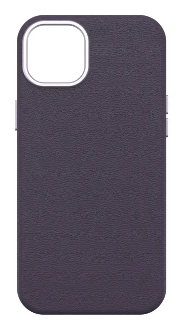 OB SYMMETRY CACTUS LEATHER/APPLE IPHONE 15 PLUS LUXE PURPLE