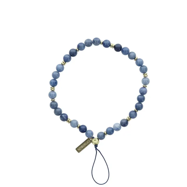 OB CASE ATTACH BEADED WRISTLET/STRAP INDIGO LAGOON - BLUE
