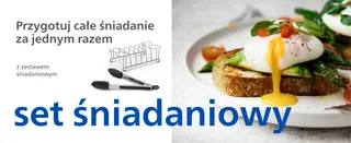 Przygotuj całe śniadanie
za jednym razem
z zestawem śniadaniowym
set śniadaniowy