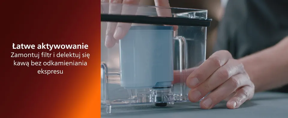 aquaclean calc woda filtr espresso ekspres do kawy urządzenie filtrowana woda zanieczyszczenia