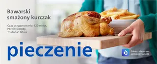 Bawarski
smażony kurczak
Czas przygotowania: 120 minut,
Porcje: 4 osoby,
Trudność: łatwa
pieczenie