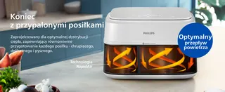 Koniec
z przypalonymi posiłkami
Zaprojektowany dla optymalnej dystrybucji ciepła, zapewniający równomierne przygotowanie każdego posiłku - chrupiącego, delikatnego i pysznego.
Optymalny
przepływ
powietrza
Technologia
RapidAir