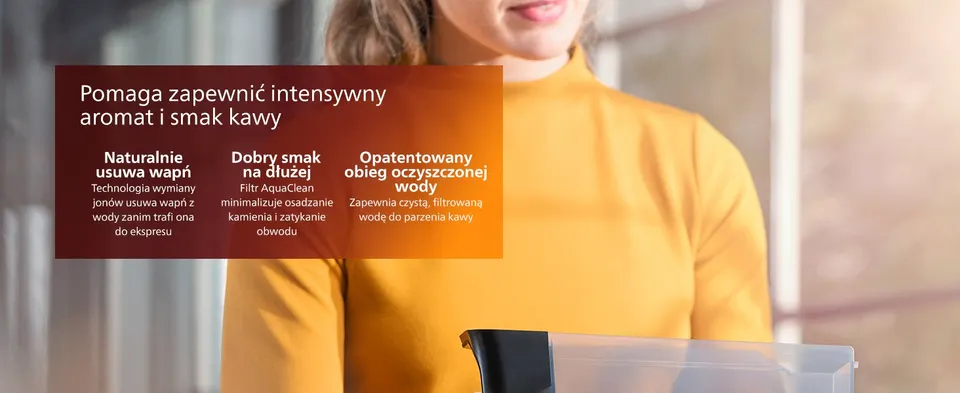 aquaclean calc woda filtr espresso ekspres do kawy urządzenie filtrowana woda zanieczyszczenia