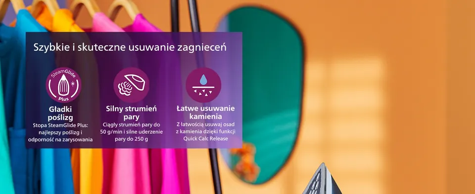 zelazko parowe stopa steamglide advanced deska prasowania pokrowiec na deskę prasowania parownica