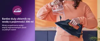 zelazko parowe stopa steamglide advanced deska prasowania pokrowiec na deskę prasowania