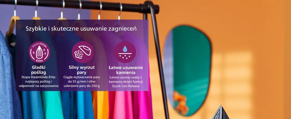 zelazko parowe stopa steamglide advanced deska prasowania pokrowiec na deskę prasowania